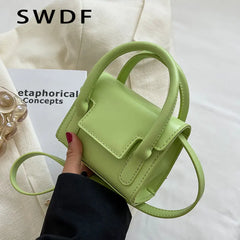 Women's Square Shoulder Bag Messenger Handbag