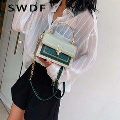 Pu Leather Crossbody Bags For Women Chain Messenger Shoulder Bag