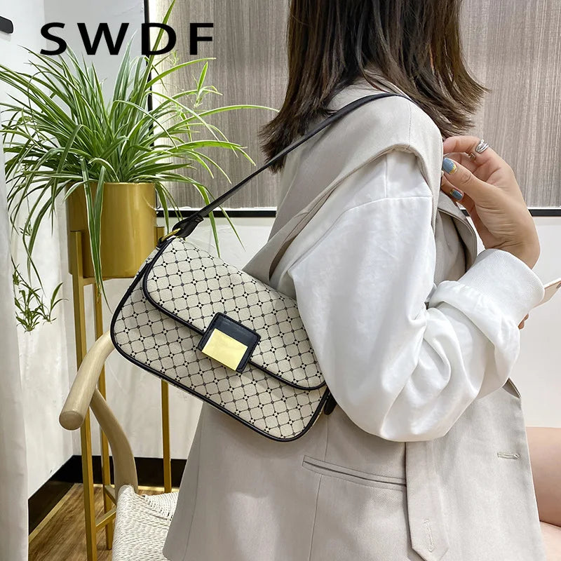 Canvas Crossbody Bag for Women Casual Purse