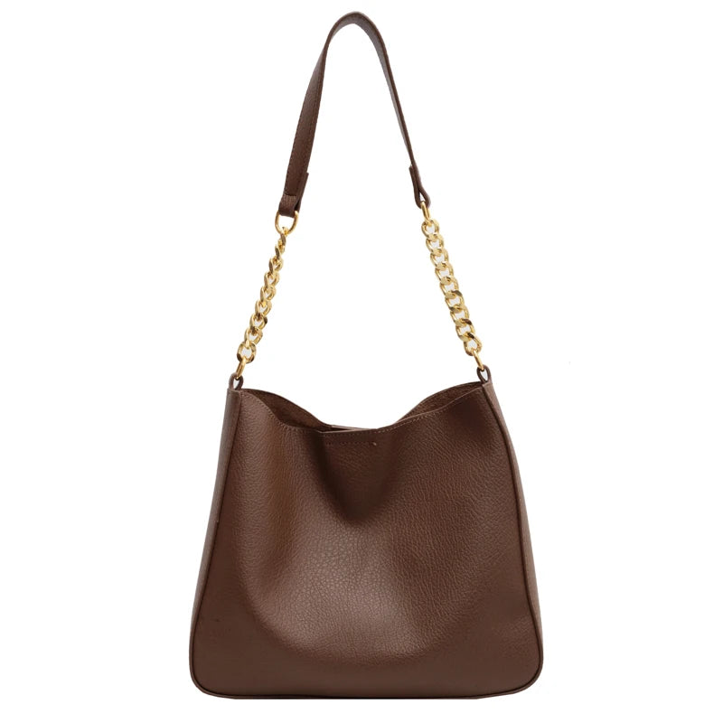 Ladies Casual Bucket Bags Women's Retro Shoulder Bags
