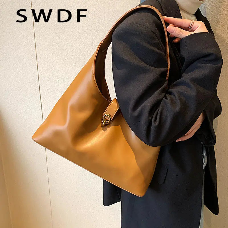 Fashionable One Shoulder Bag Pure Leather Ladies Bag