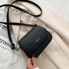 Solid Flap Shoulder Bag Crossbody Bag Handbags for Women