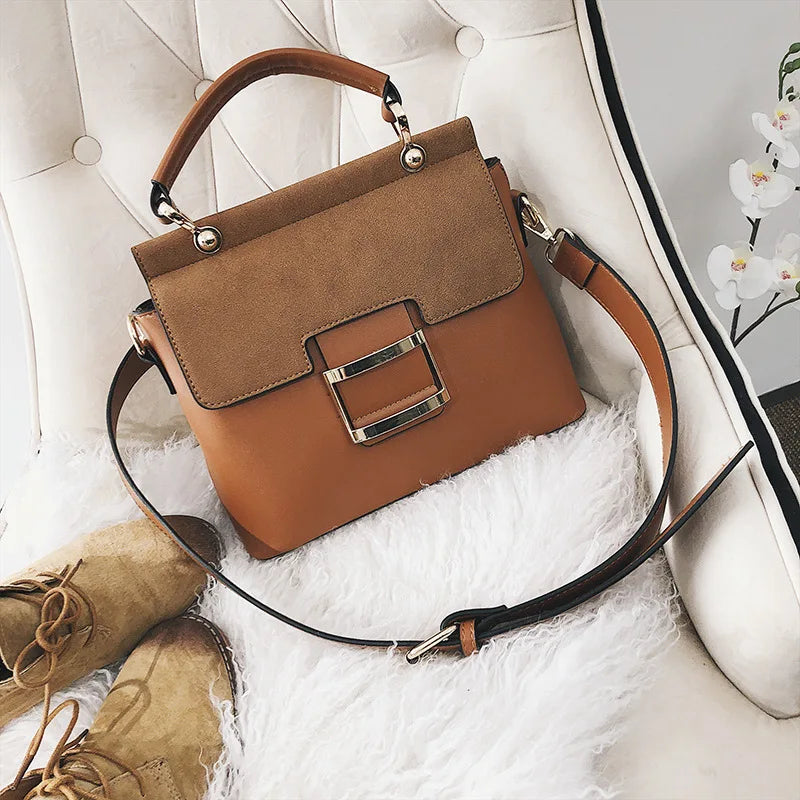 Vintage Shoulder Bag PU Leather Handbag Crossbody Famous Spring Sac Femme