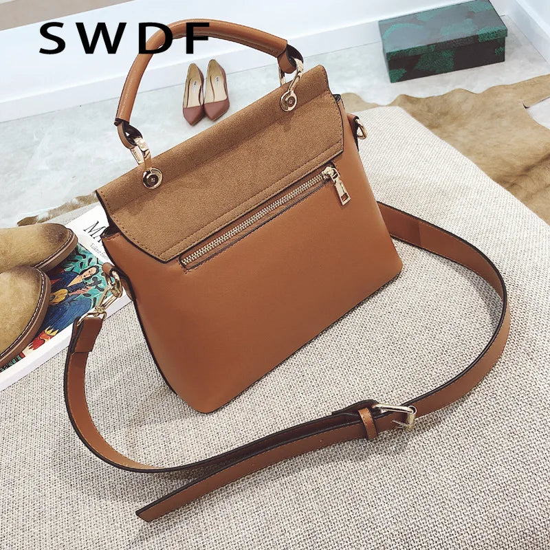 Vintage Shoulder Bag PU Leather Handbag Crossbody Famous Spring Sac Femme