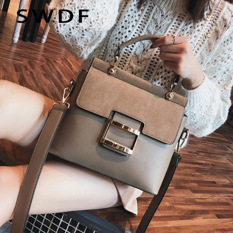 Vintage Shoulder Bag PU Leather Handbag Crossbody Famous Spring Sac Femme