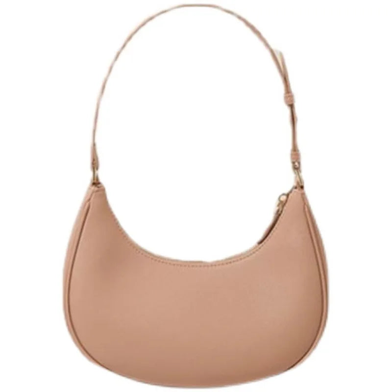 PU Leather Women Handbag Purses Vintage Wallet Half Moon Shoulder Bags