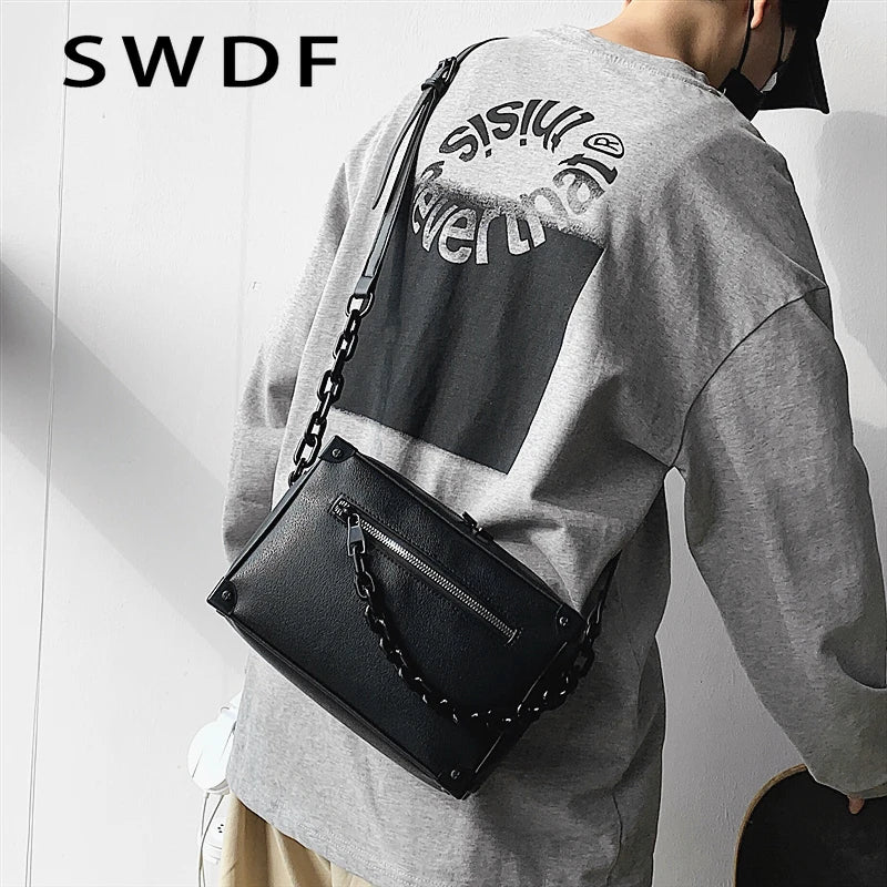 Soft Trunk Bags Women Square Shoulder Bag Mini Handbag Chain Purse