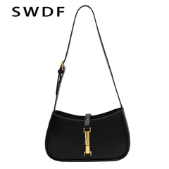 Women's PU Leather Shoulder Bag Zipper Crossbody Purse