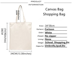 Sally Face Graphic Shopping Bag Eco Canvas Shopper Bolsas De Tela