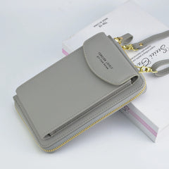 Multifunctional Mobile Phone Bag Solid Diagonal Shoulder Bag