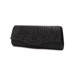 Satin Rhinestone Evening Clutch Party Handbag Wedding Purse
