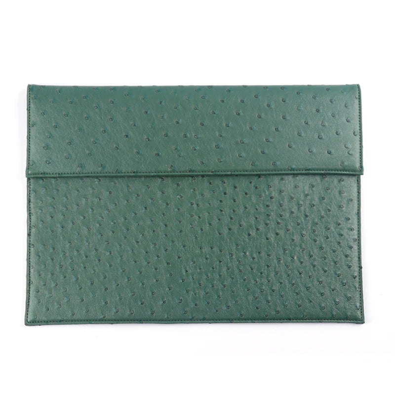 Women Leather Laptop Sleeve Pouch Bag for Ins Female Pouch Clutch