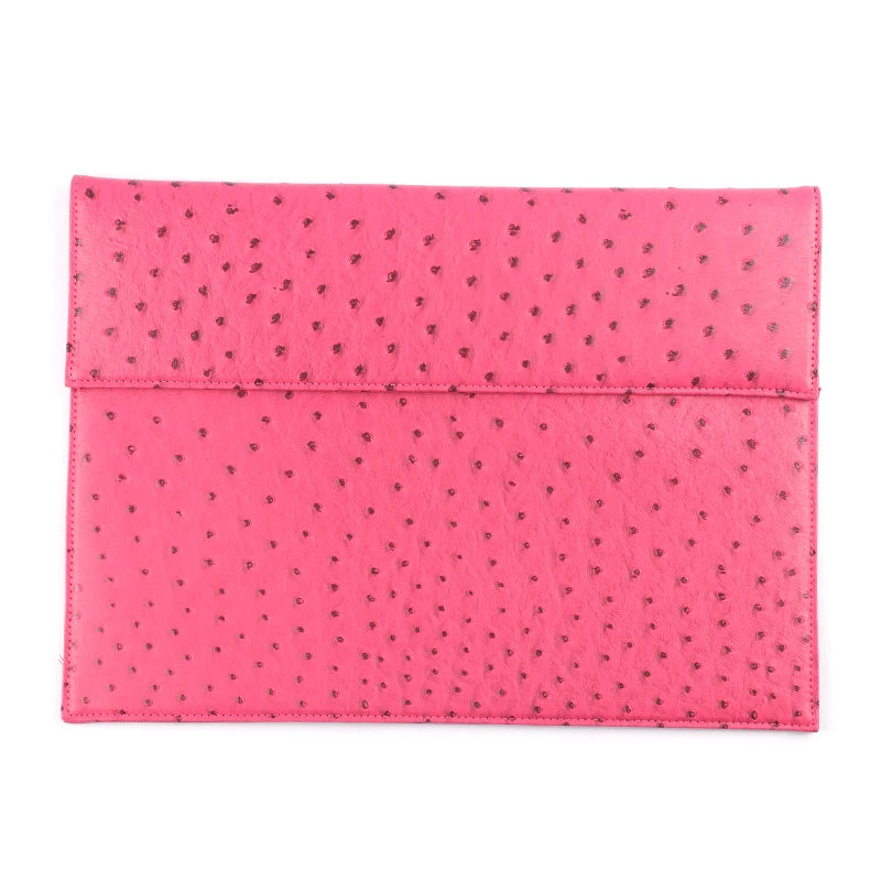 Women Leather Laptop Sleeve Pouch Bag for Ins Female Pouch Clutch