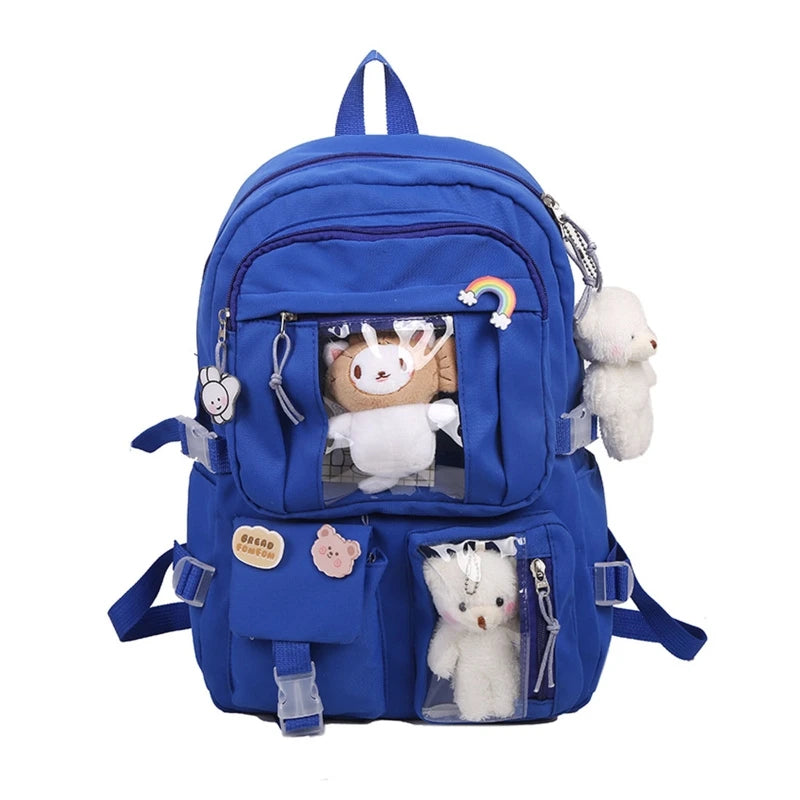 School Backpack Laptop Backpacks Student Bookbag Nylon Casual Travel Bag