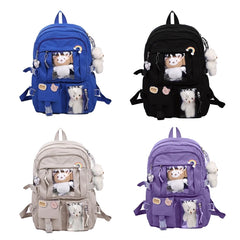 School Backpack Laptop Backpacks Student Bookbag Nylon Casual Travel Bag