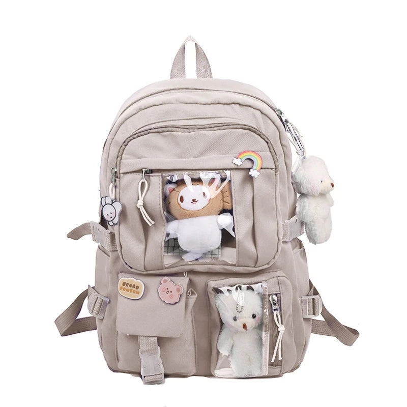 School Backpack Laptop Backpacks Student Bookbag Nylon Casual Travel Bag