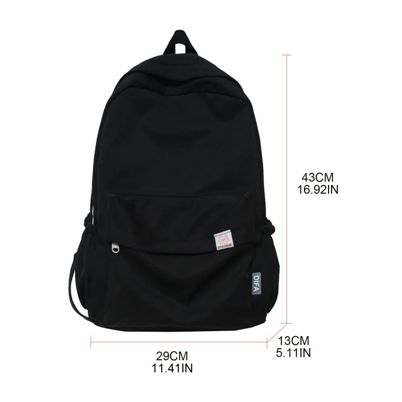 Canvas School Backpack Casual Rucksack Travel Bag for Girl Boy Youth Daypack