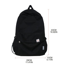Canvas School Backpack Casual Rucksack Travel Bag for Girl Boy Youth Daypack