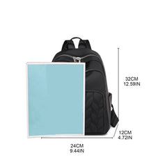 Quilted School Backpack Purse for Women Girls Travel Daypack