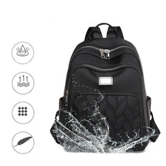 Quilted School Backpack Purse for Women Girls Travel Daypack