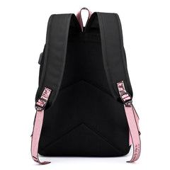 School Backpack for Kids Teens Students USB Canvas