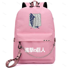 School Backpack for Girls Boys Teens Children Students Book Bags USB Canvas
