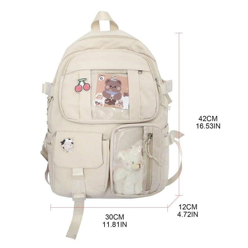 School Backpack for Teen Girls Women Ladies Backpacks Student Bookbag Nylon
