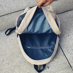 Cute Fox Dog Shape Student Backpack for Teen Girls