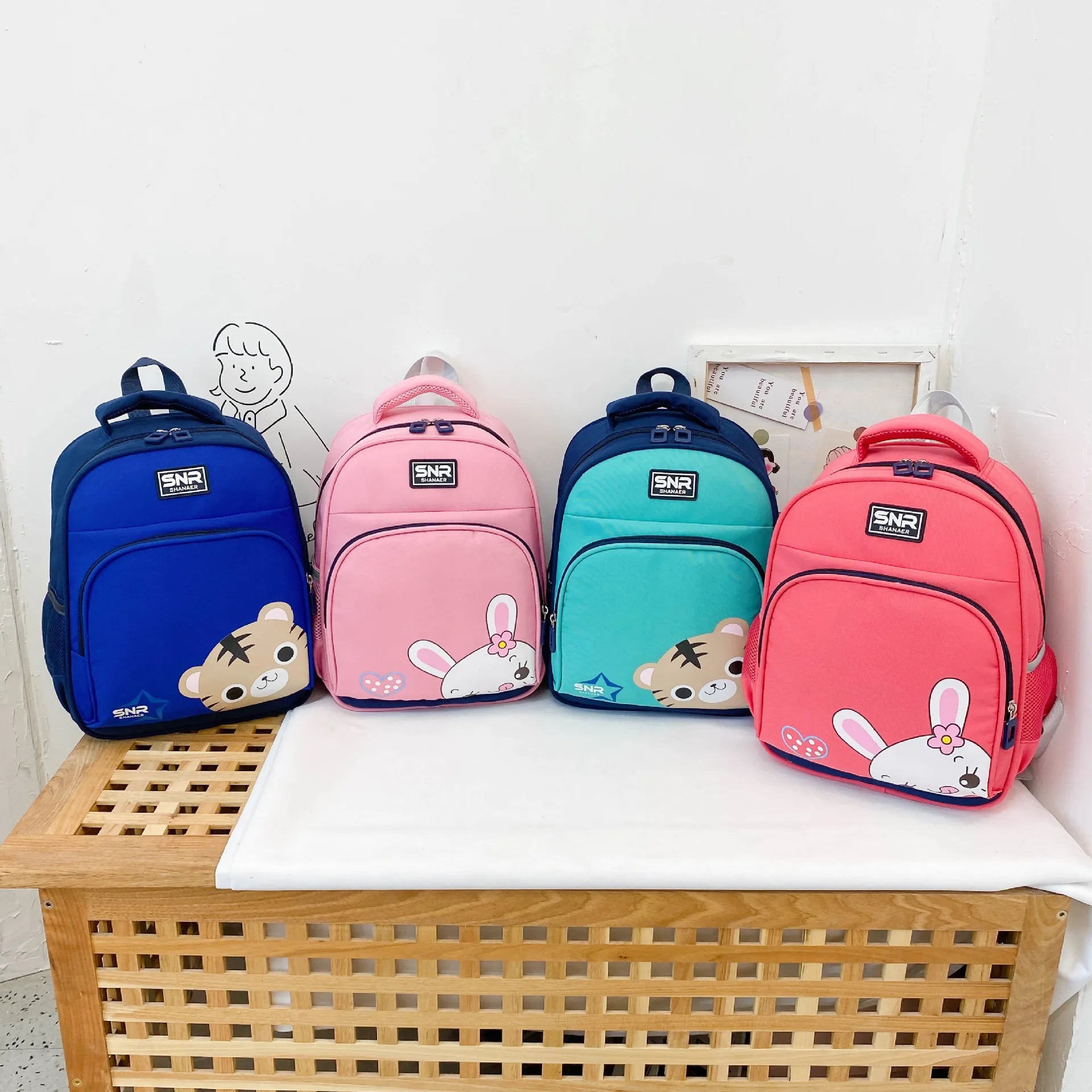 Kids Waterproof Backpack School Bags Children Book Bag