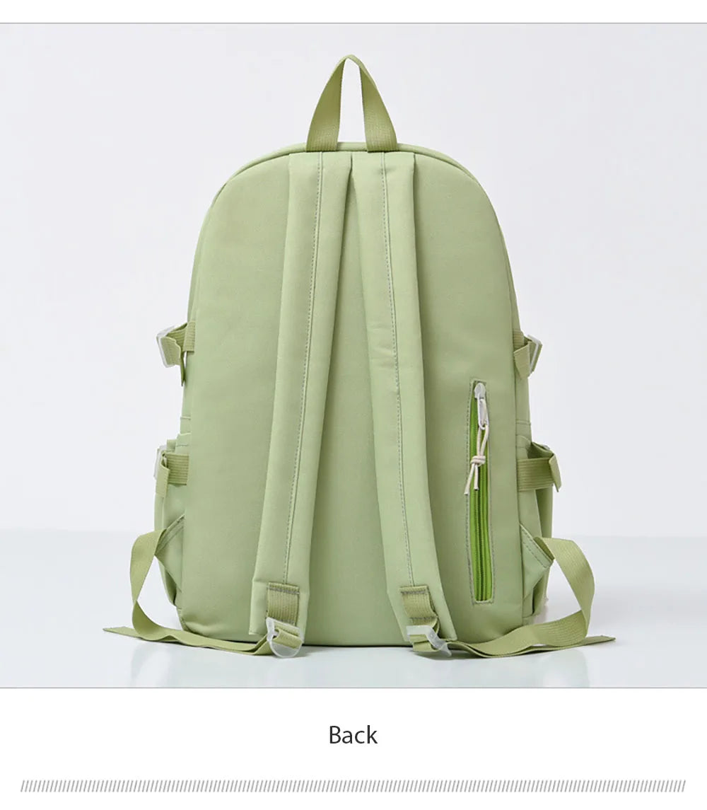 School Girl Backpack Bags Set 4 Pieces Multifunction Travel Working Women