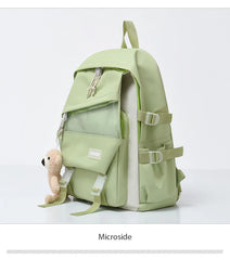 School Girl Backpack Bags Set 4 Pieces Multifunction Travel Working Women