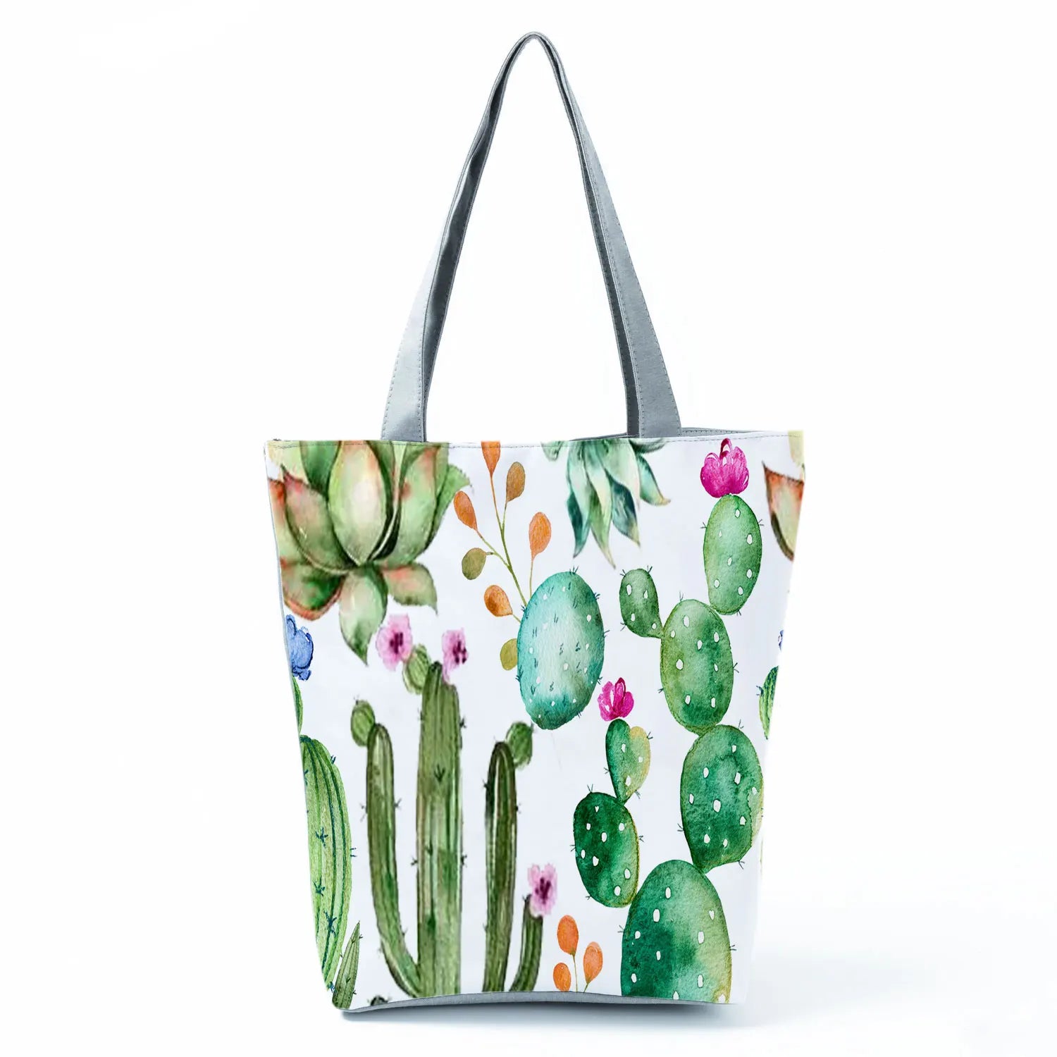 Botanical Flower Print Large Capacity Tote Bag