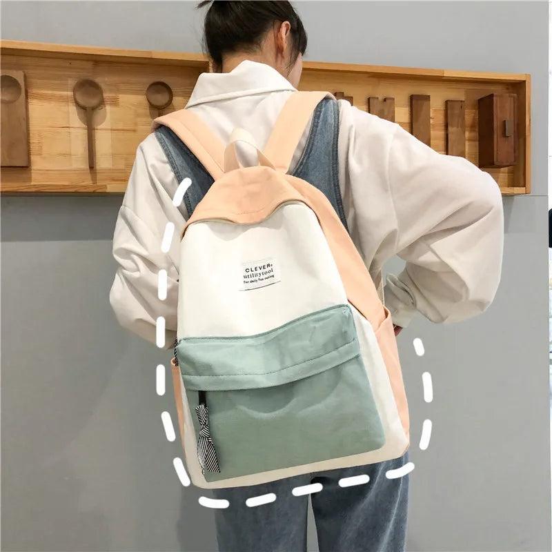 Schoolbag Female High School Students Harajuku Campus Rucksack Backpacks