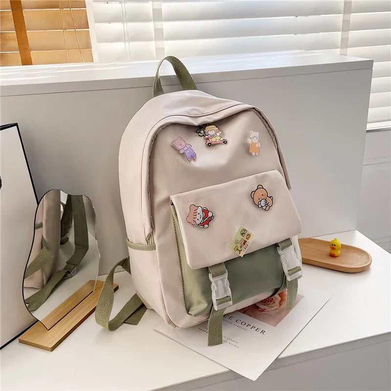 Female High School Student Backpack Japanese Junior High School Student Backpack