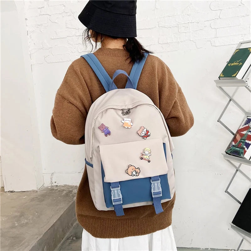 Female High School Student Backpack Japanese Junior High School Student Backpack