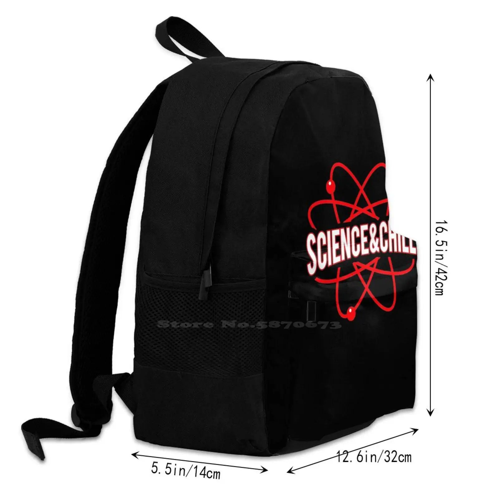 Science Guy Chill School Bag Big Capacity Backpack Laptop 15 Inch