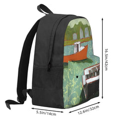 Sea Side Lobster Boats Backpacks Men's Women's Students