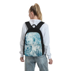 Sea Waves Ocean Backpacks Men's Women's Harajuku Zipper