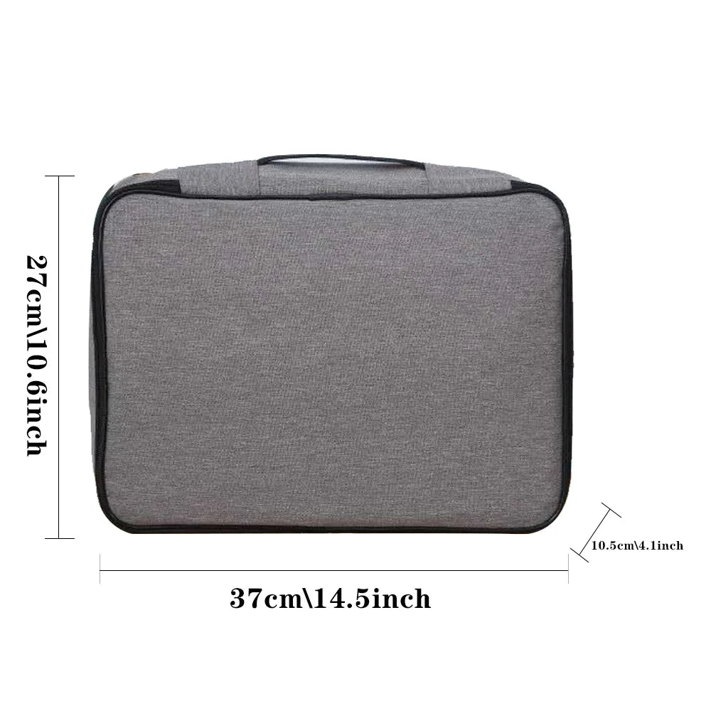 Security Documents Organizer Women Briefcase Tote File Lockbox Large