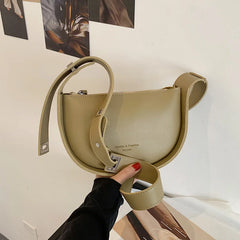 Semicircle Saddle Shoulder Crossbody Bags for Women