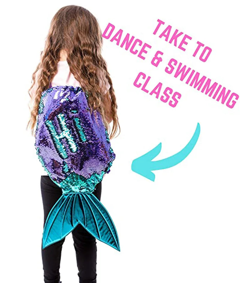 Sequin Drawstring Backpack Bag for Girls Multipurpose Storage Pouch 2021