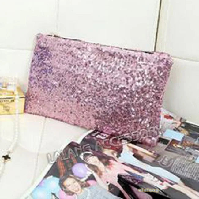 Sequins Handbag Envelope Clutch Glitter Purse Bolsa Feminina