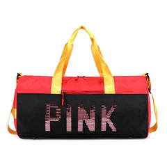 Sequins Travel Bag Waterproof Sports Gym Handbags for Women