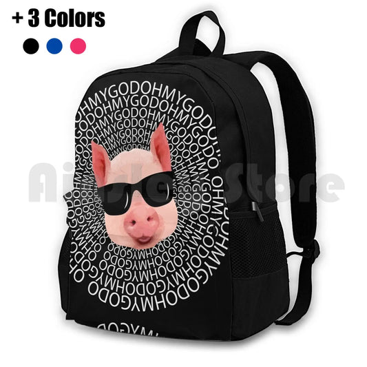 Shane Dawson Pig Apparel Hiking Backpack Waterproof Camping Travel