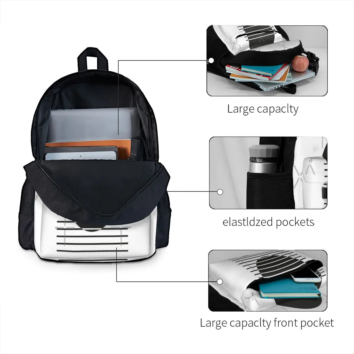 Shapes 07 Backpacks Men's Backpacks Bags For Women Plain Male Backpack
