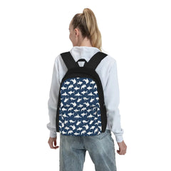 Navy Sharks Backpacks for Men Women