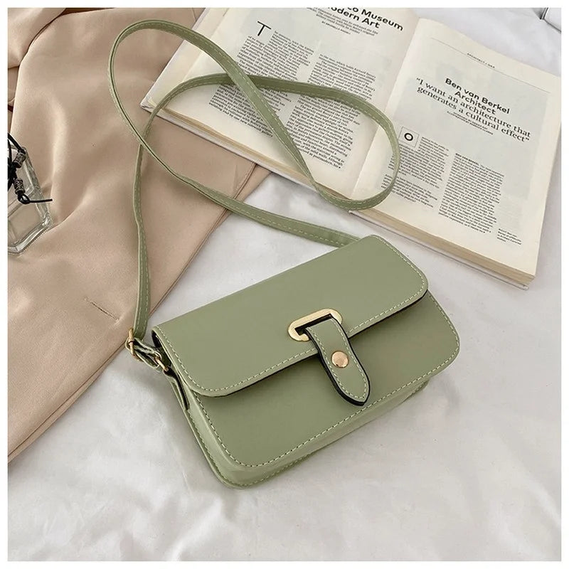 Shell Women Messenger Bags Crossbody Satchel Square Leather Mini Shoulder Bag