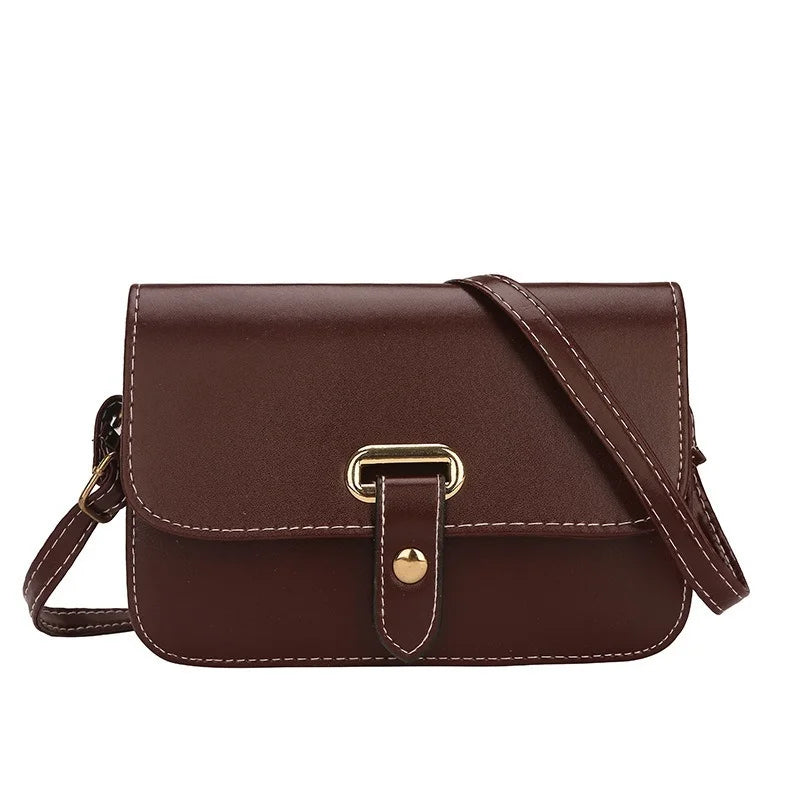 Shell Women Messenger Bags Crossbody Satchel Square Leather Mini Shoulder Bag