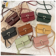 Shell Women Messenger Bags Crossbody Satchel Square Leather Mini Shoulder Bag