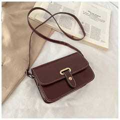Shell Women Messenger Bags Crossbody Satchel Square Leather Mini Shoulder Bag